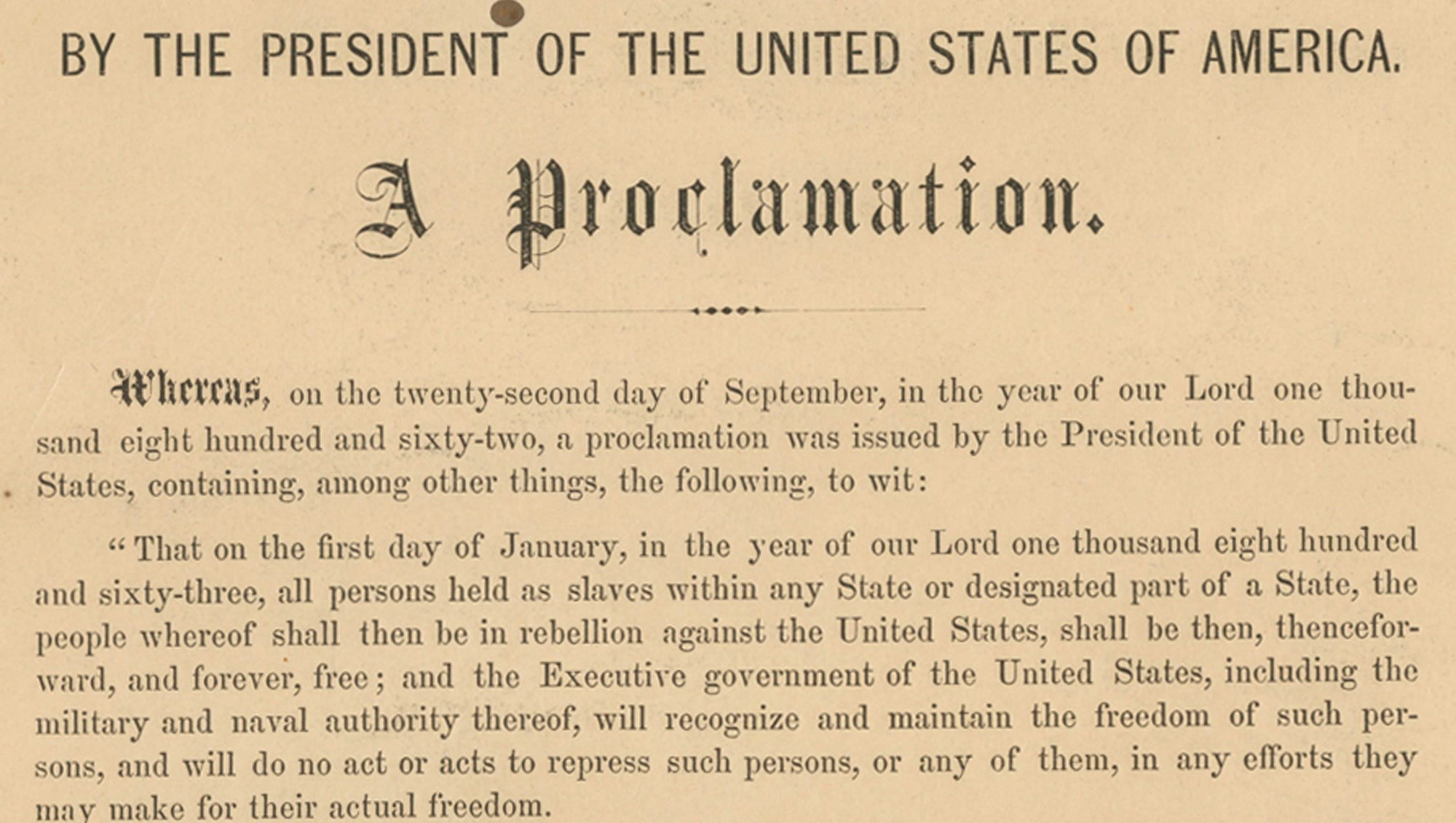 emancipation proclamation meaning